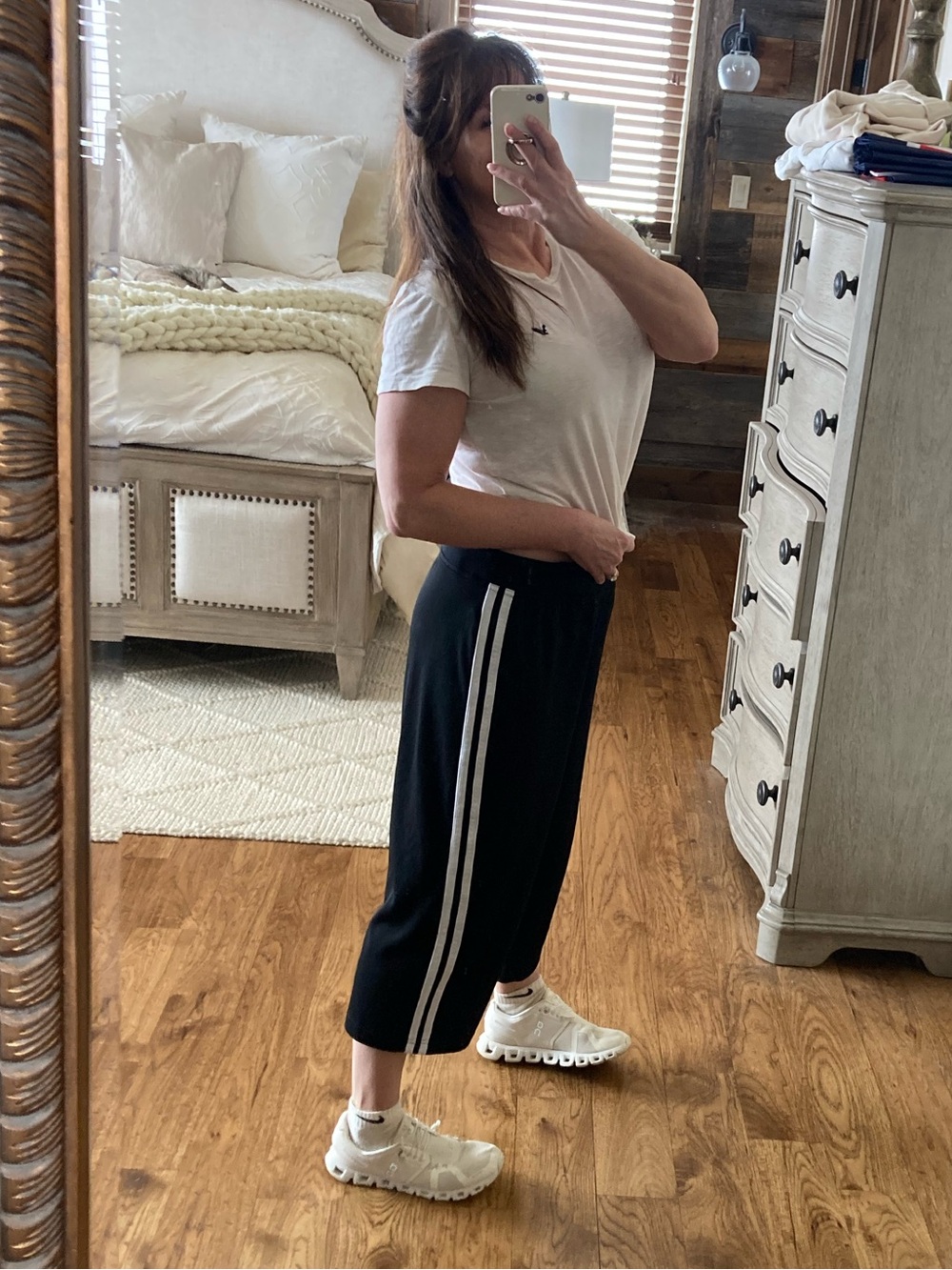 Vintage Y2K SJB Wide Leg Capri Cropped Track Pants - Picture 3 of 8